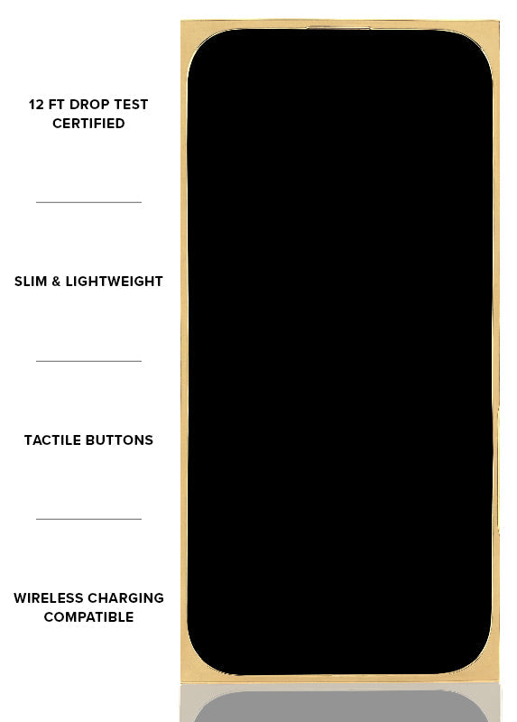 Elite Collection - SQUARE® Gold Crystal Elegance iPhone Case