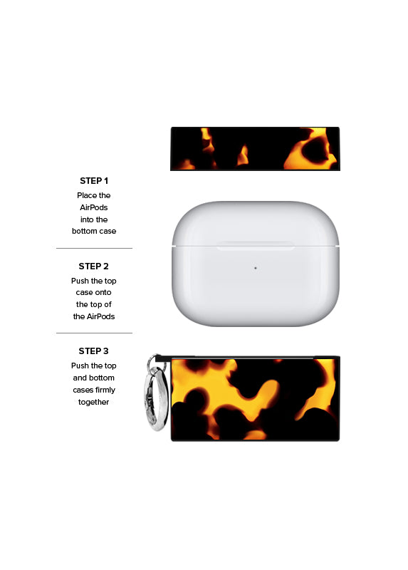 SQUARE® Tortoise Print AirPods Case