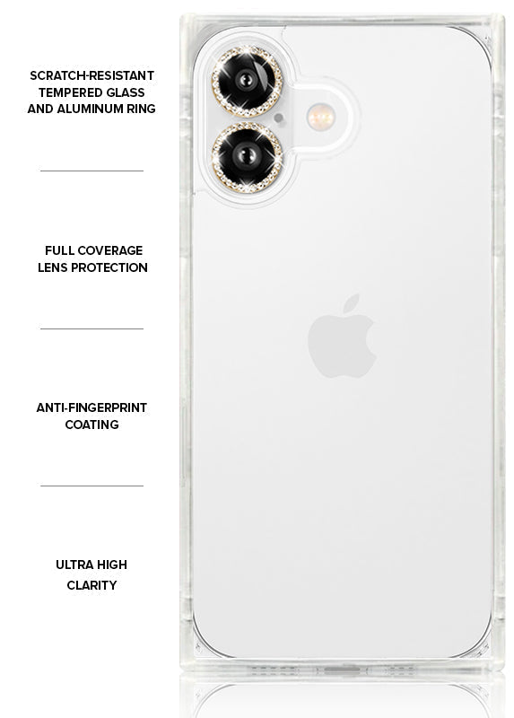 Gold Crystal Camera Lens Protectors