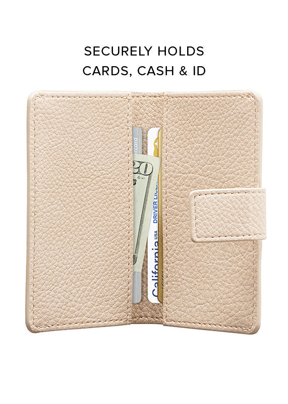 Nude Faux Leather MagSafe Wallet (Works with MagSafe Cases Only)