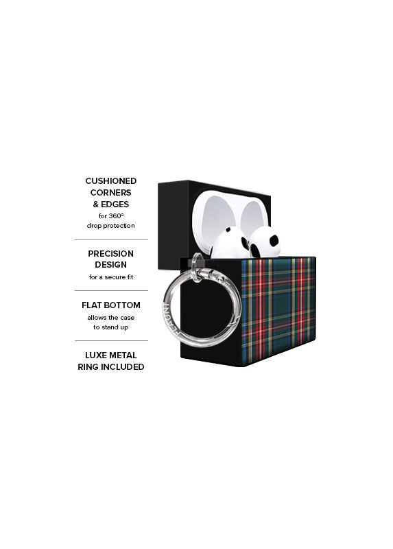 SQUARE® Green Plaid AirPods Case