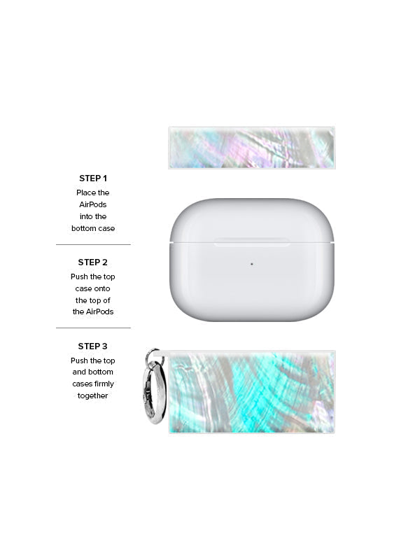 SQUARE® Mother of Pearl AirPods Case