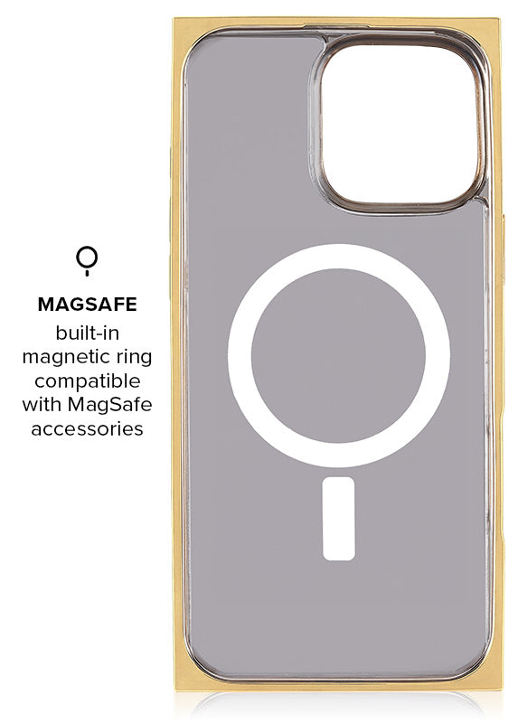 Elite Collection - SQUARE® Gilded Gold Faux Croc iPhone Case