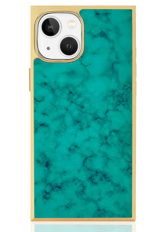 Elite Collection - SQUARE® Gilded Turquoise iPhone Case