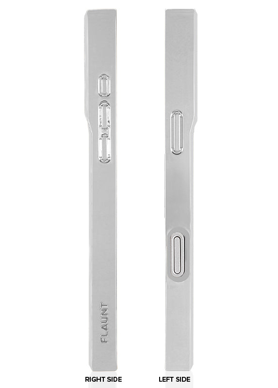 Elite Collection - SQUARE® Chromed Silver Faux Croc iPhone Case