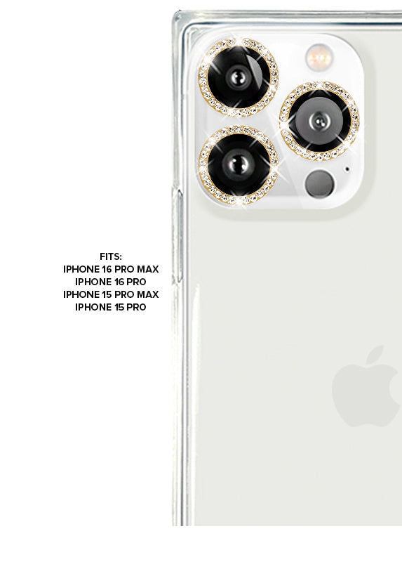 Gold Crystal Camera Lens Protectors