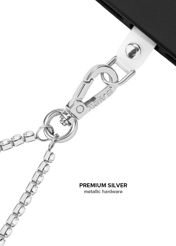 Faux Diamond Tennis Phone Charm