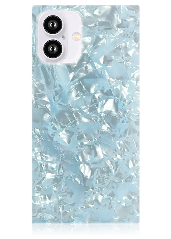 SQUARE® Icy Blue Pearl iPhone Case