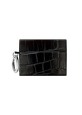 SQUARE® Black Crocodile Faux Leather AirPods Case