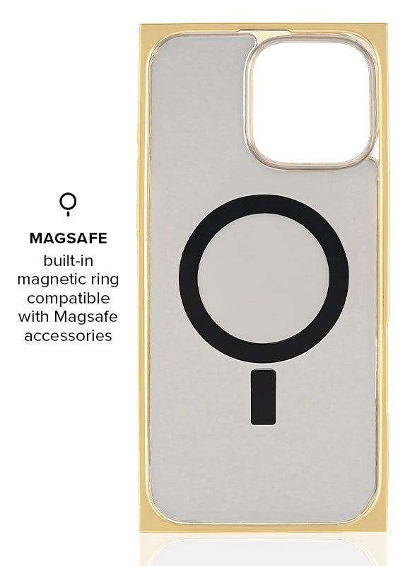 Elite Collection - SQUARE® Gold Crystal Elegance iPhone Case