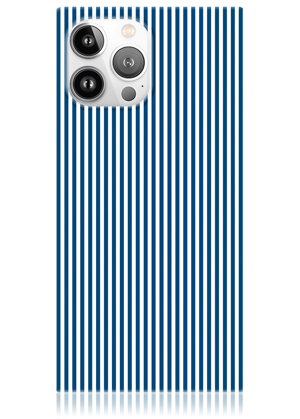 SQUARE® Blue & White Oxford Stripe iPhone Case