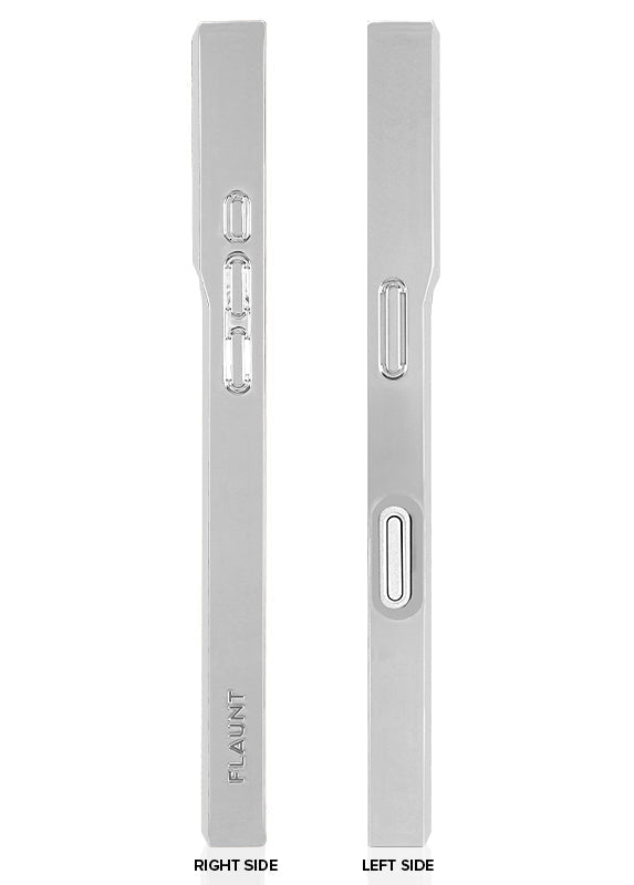 Elite Collection - SQUARE® Chromed Crystal Clear Silver iPhone Case