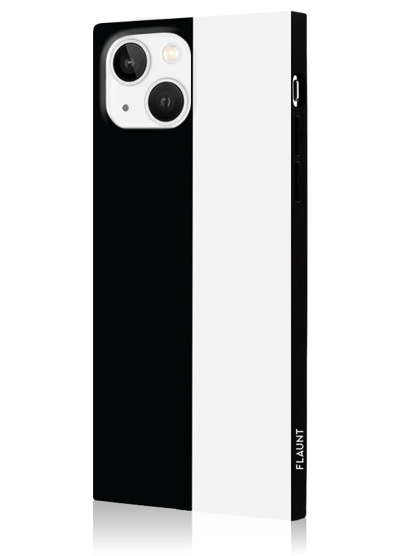 SQUARE® Black and White Colorblock iPhone Case
