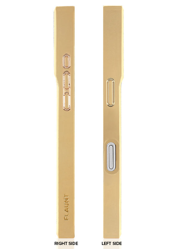 Elite Collection - SQUARE® Gilded Crystal Clear Gold iPhone Case