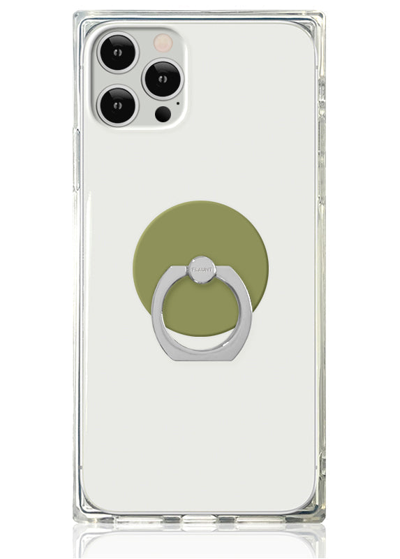 Olive Green Adhesive Phone Ring Stand