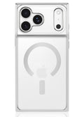 Elite Collection - SQUARE® Chromed Crystal Clear Silver iPhone Case
