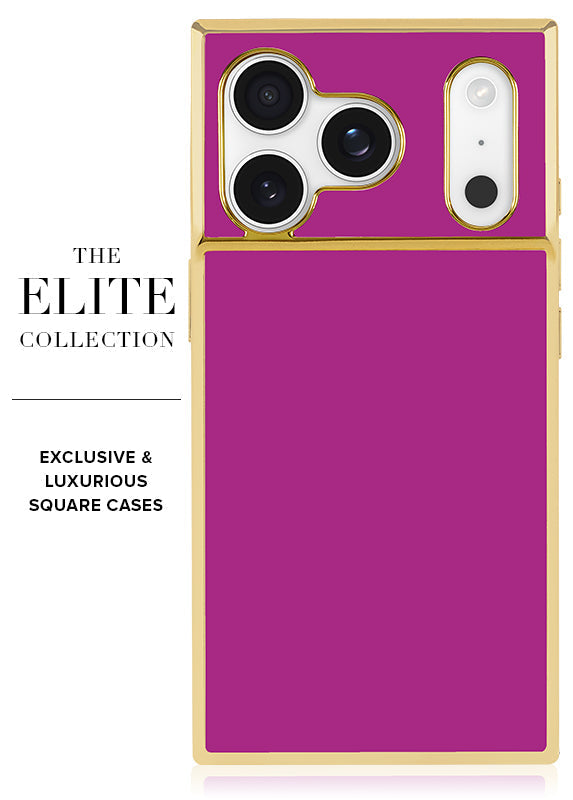 Elite Collection - SQUARE® Gilded Fuchsia iPhone Case