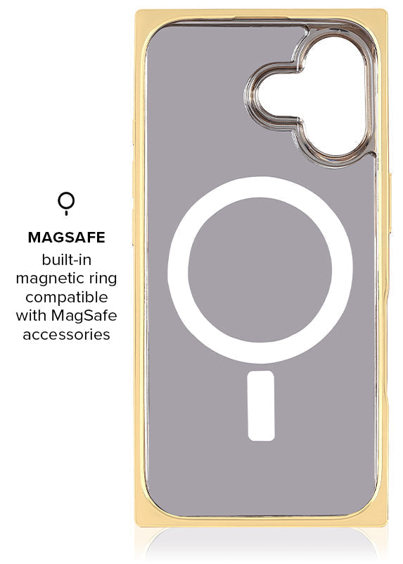 Elite Collection - SQUARE® Gilded Faux Rose Quartz iPhone Case