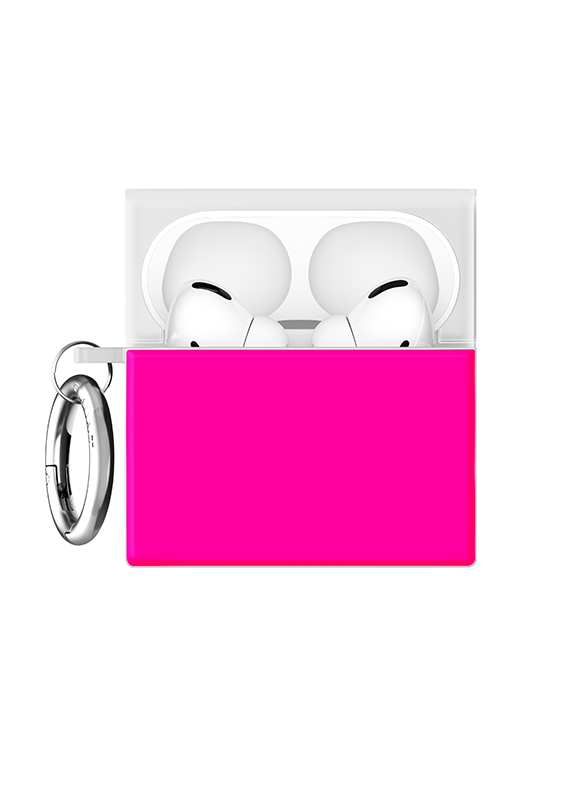 SQUARE® Neon Pink AirPods Case
