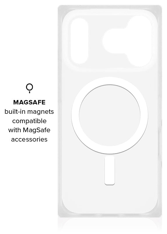 SQUARE® White Polka Dot iPhone Case