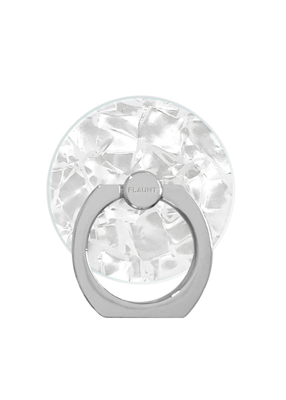 White Pearl Adhesive Phone Ring Stand