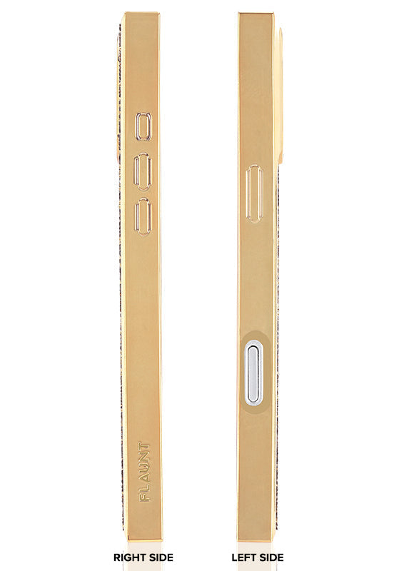Elite Collection - SQUARE® Gold Crystal Elegance iPhone Case