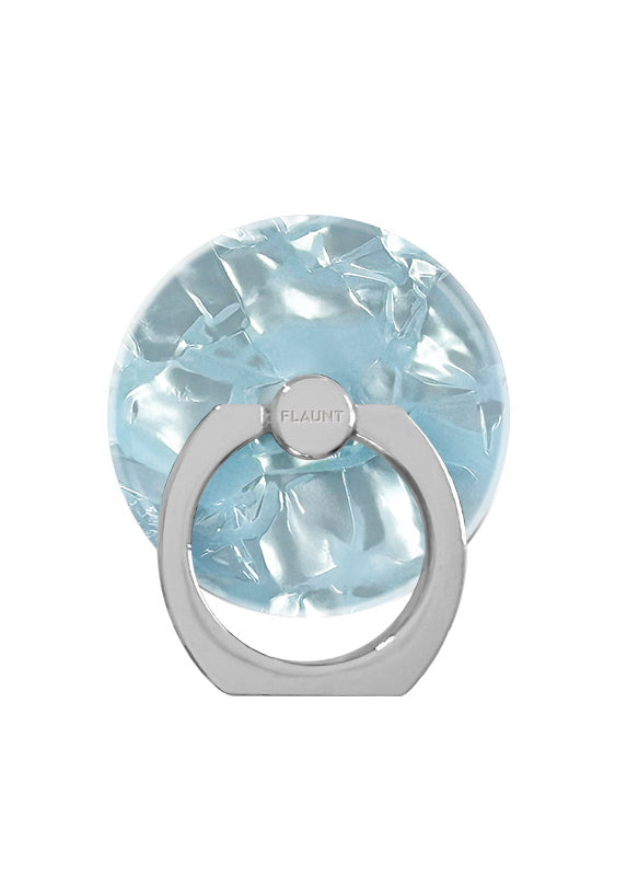 Icy Blue Pearl Adhesive Phone Ring Stand