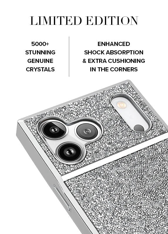 Elite Collection - SQUARE® Silver Crystal Elegance iPhone Case