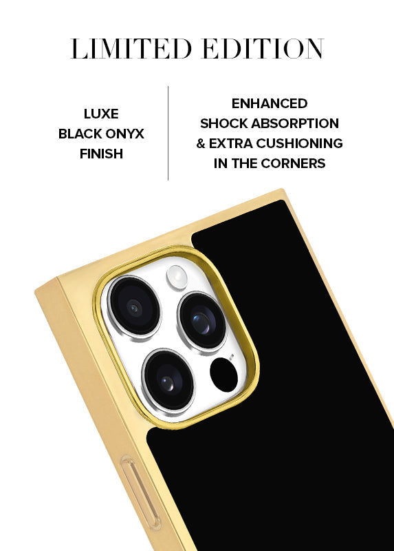 Elite Collection - SQUARE® Gilded Onyx iPhone Case