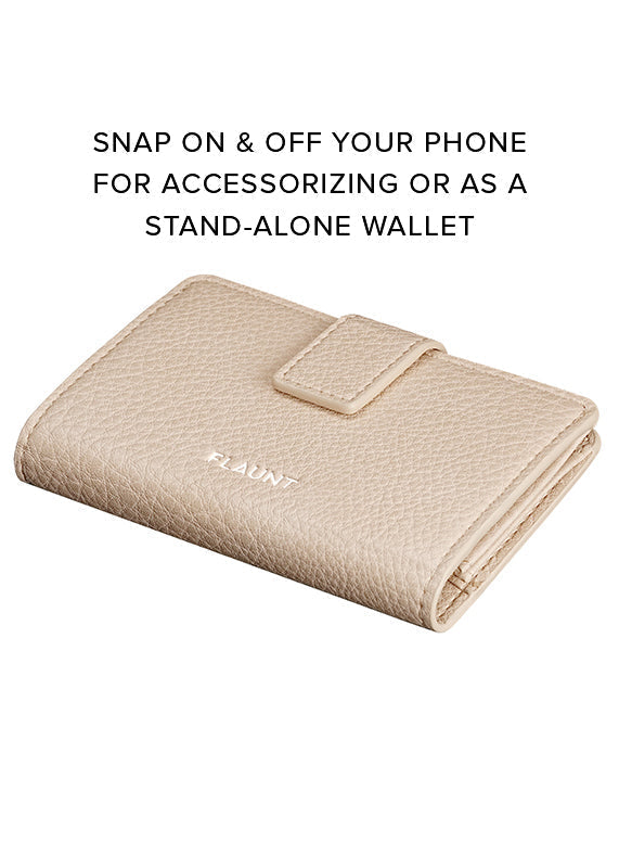 Nude Faux Leather MagSafe Wallet (Works with MagSafe Cases Only)