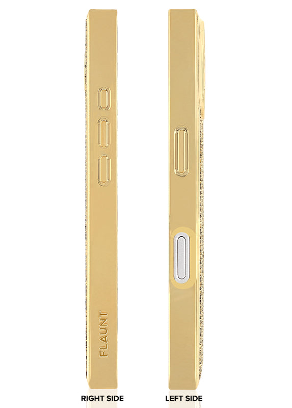 Elite Collection - SQUARE® Gold Crystal Elegance iPhone Case