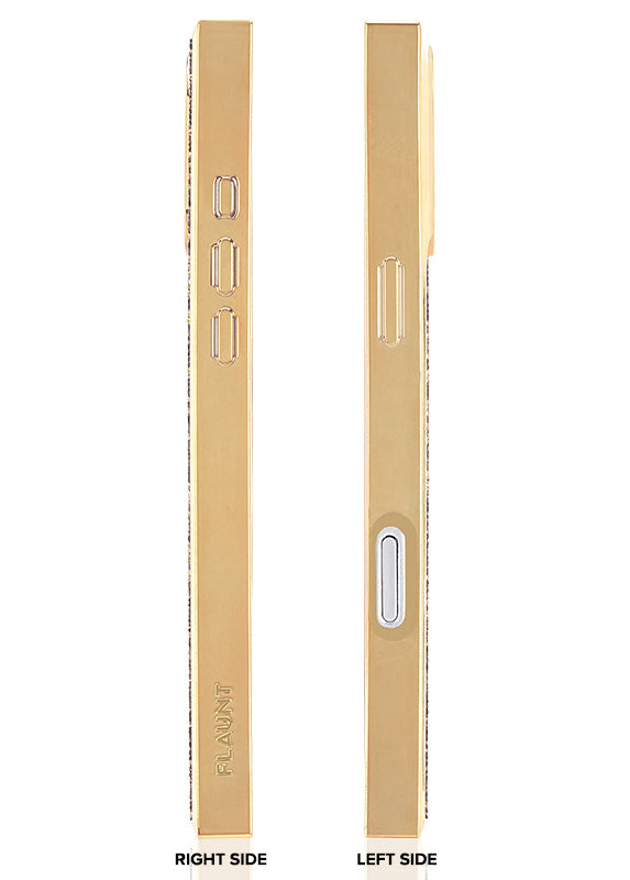 Elite Collection - SQUARE® Gold Crystal Elegance iPhone Case