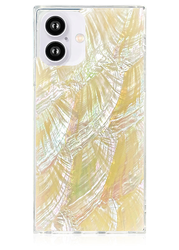 SQUARE® Butter Yellow Mother of Pearl iPhone Case