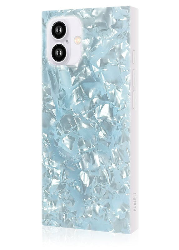 SQUARE® Icy Blue Pearl iPhone Case