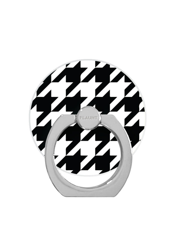 Houndstooth Adhesive Phone Ring Stand