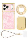 Elite Collection - Gilded Faux Rose Quartz Bundle Set