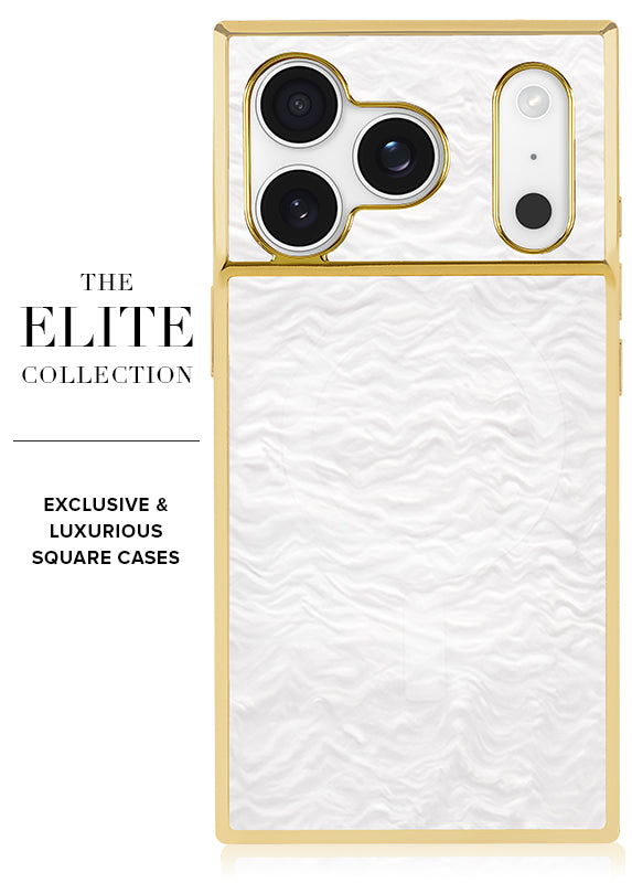 Elite Collection - SQUARE® Gilded Pearl iPhone Case