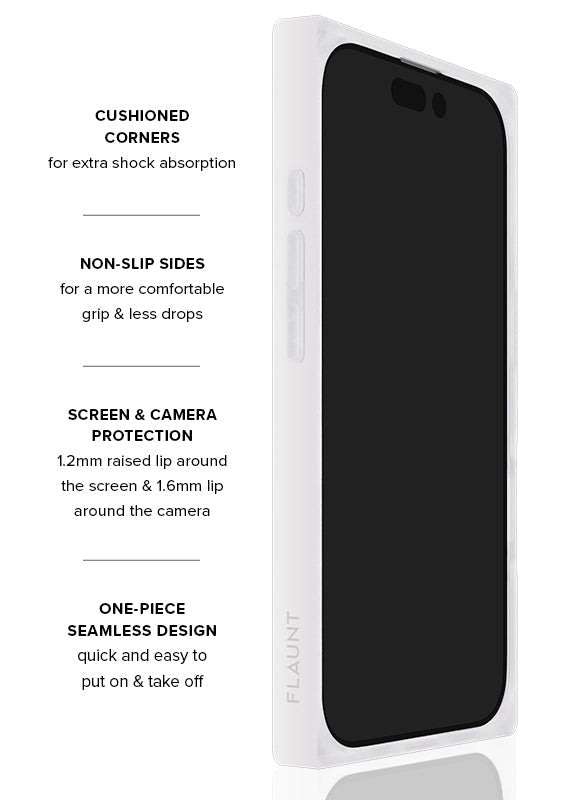 SQUARE® Blue & White Oxford Stripe iPhone Case