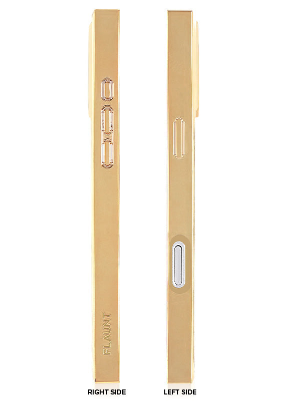 Elite Collection - SQUARE® Gilded Crystal Clear Gold iPhone Case