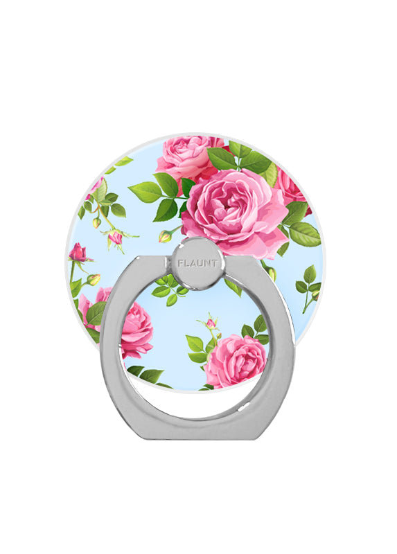 Pink Rose Bouquet Adhesive Phone Ring Stand