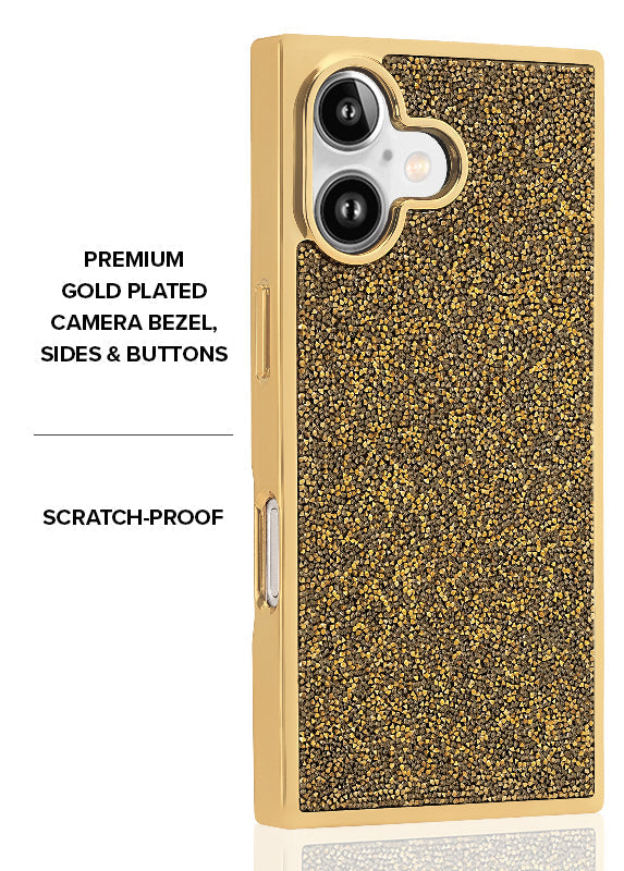 Elite Collection - SQUARE® Gold Crystal Elegance iPhone Case