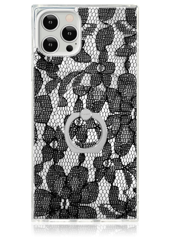 SQUARE® Black Lace iPhone Case