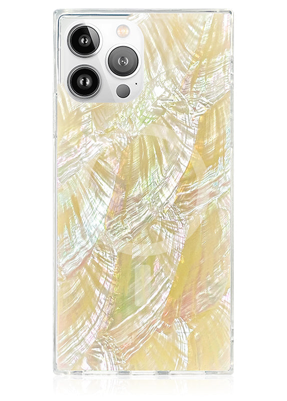 SQUARE® Butter Yellow Mother of Pearl iPhone Case