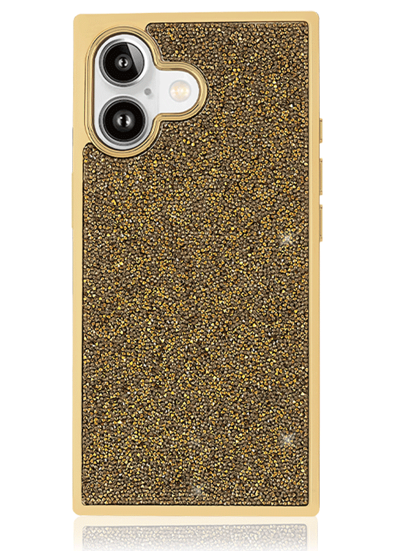 Elite Collection - SQUARE® Gold Crystal Elegance iPhone Case