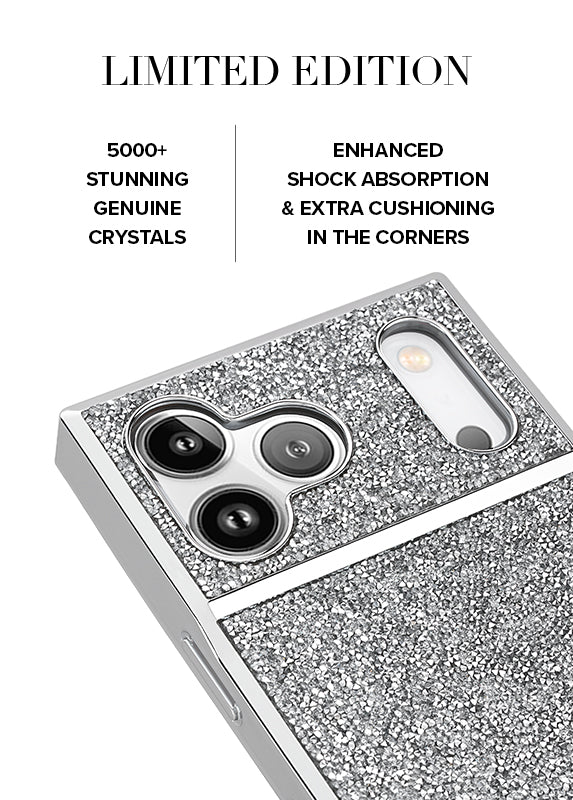 Elite Collection - SQUARE® Silver Crystal Elegance iPhone Case