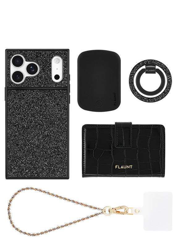 Elite Collection – Black Crystal Elegance Bundle Set