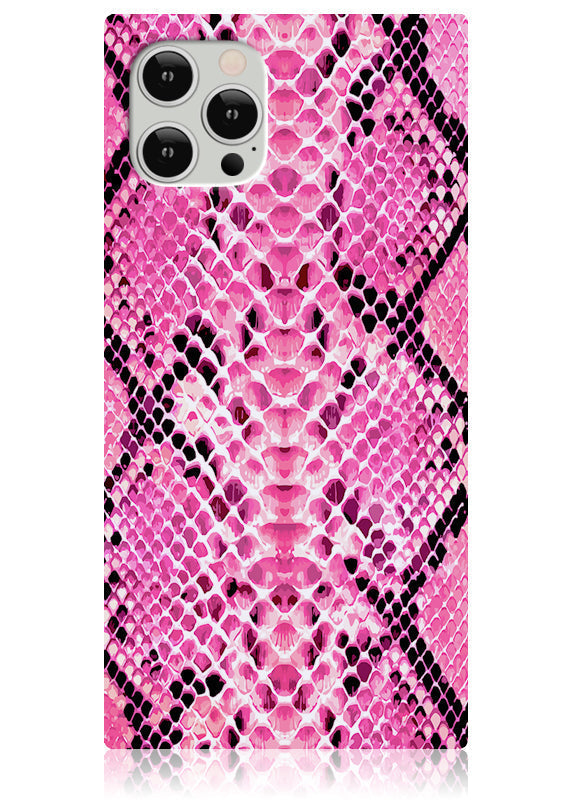 SQUARE® Pink Python iPhone Case