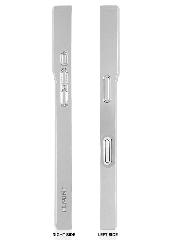 Elite Collection - SQUARE® Chromed Silver Faux Croc iPhone Case