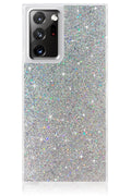 SQUARE® Silver Glitter Galaxy Case
