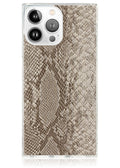 SQUARE® Nude Python Faux Leather iPhone Case